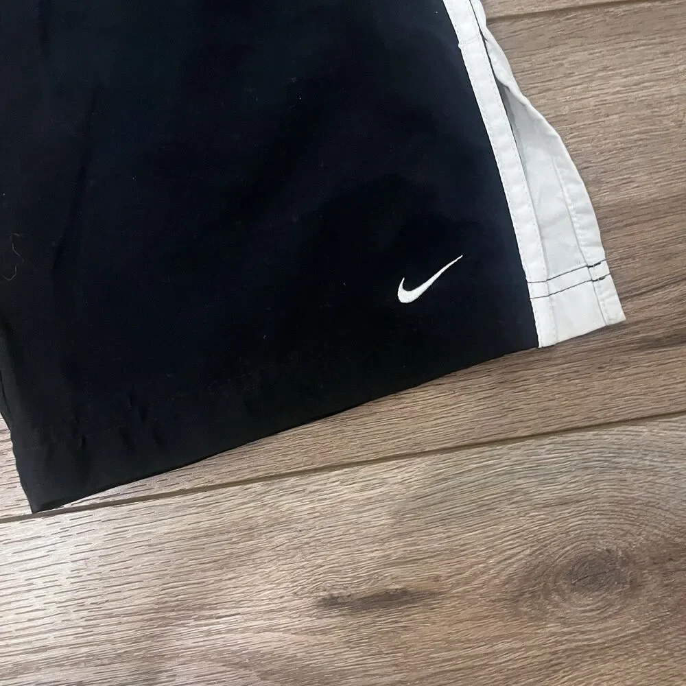 Nike Black Sweatpants with White Side Panels